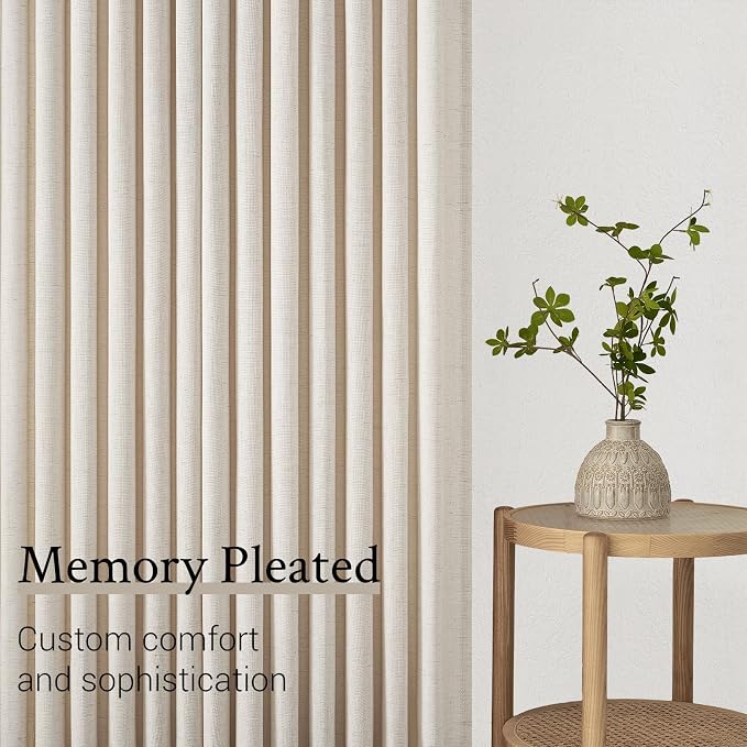 Pinch Pleated 92 Inch Curtains 2 Panels - Image 7