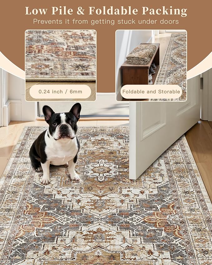 Madane 4x10 Wide Hallway Runner Rug: Washable Soft Rug Runners - Image 6