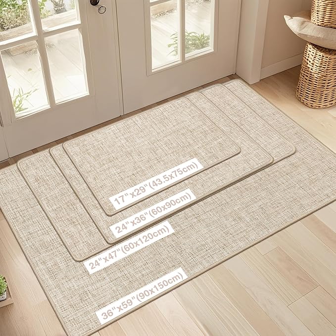 LEKEEPGO Ultra Thin Indoor Door Mat 24"x47", Low-Profile Door Mat Indoor - Image 2