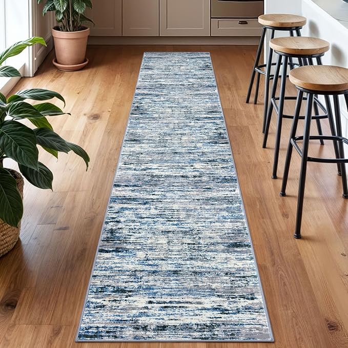 Lansny Modern Abstract Runner Rug 2x10 - Image 2