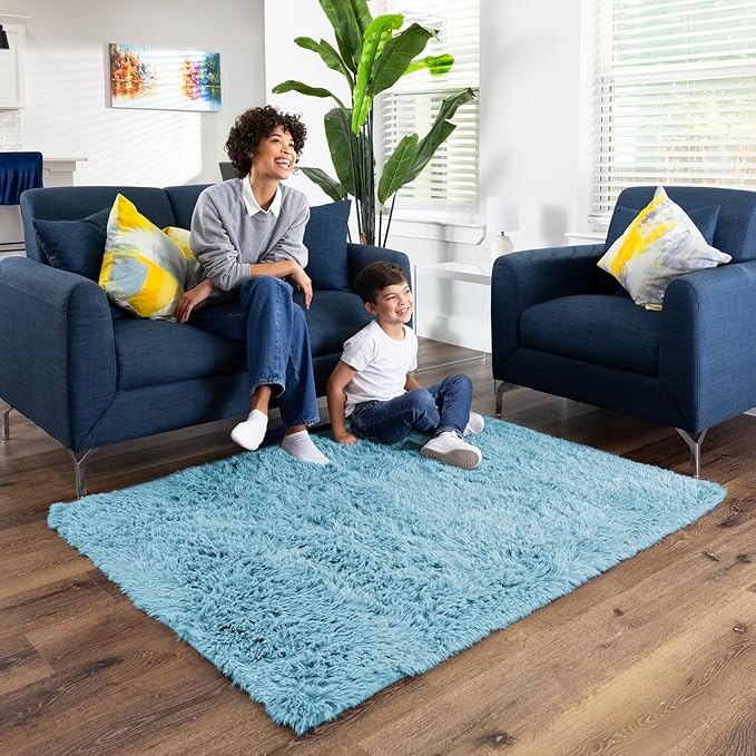 Ophanie Light Blue Rug, Boys 4x6 Rugs - Image 3