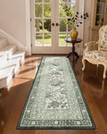 GarveeHome Sage Green 2x6 Washable Kitchen Runner Rugs Non Slip Provence by GarveeHome
