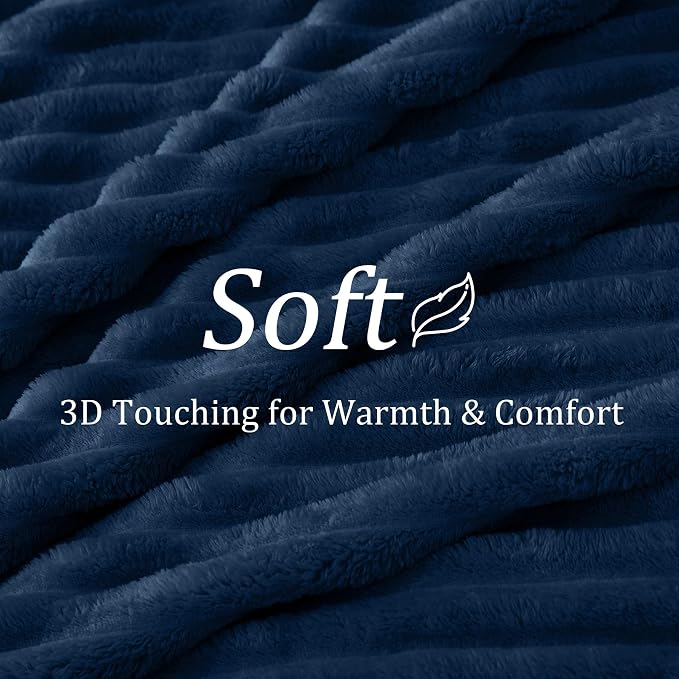 BEDELITE Ribbed Twin Blanket for Couch & Bed, Warm Yet Lightweight, Ribbed - Image 5