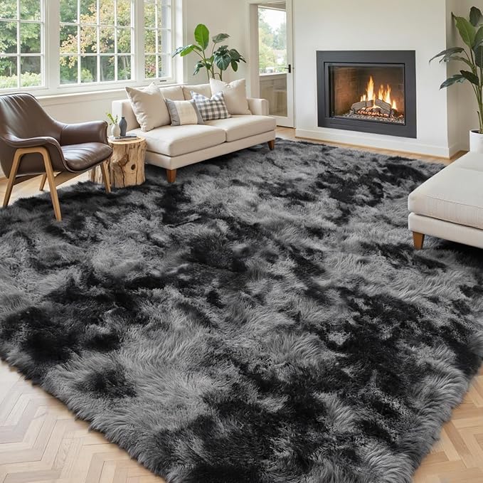 8x10 Area Rugs for Living Room Bedroom, Large Area Rug Shag Shaggy Carpet Soft - Image 3