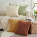 Fancy Homi 4 Packs Boho Fall Small Decorative Throw Pillow Covers 14x14 Inch by Fancy+Homi