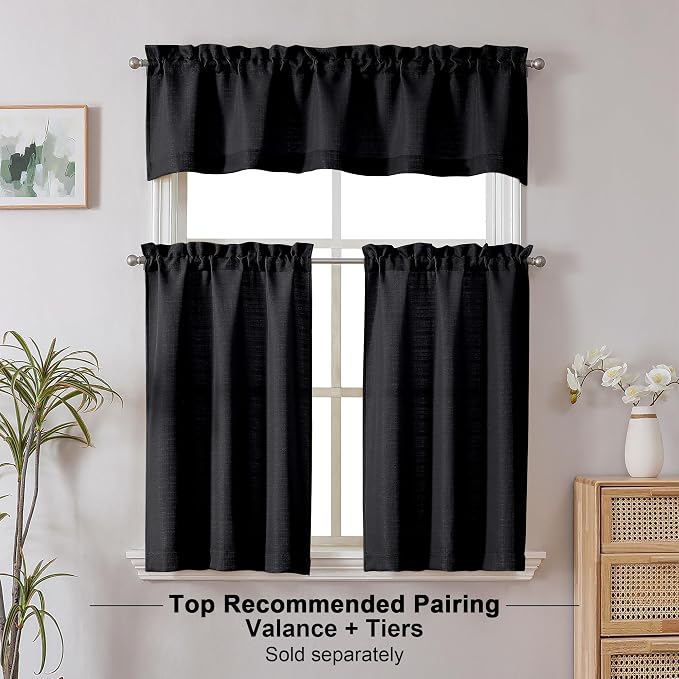 Chyhomenyc Black Short Curtain Valance - Image 4