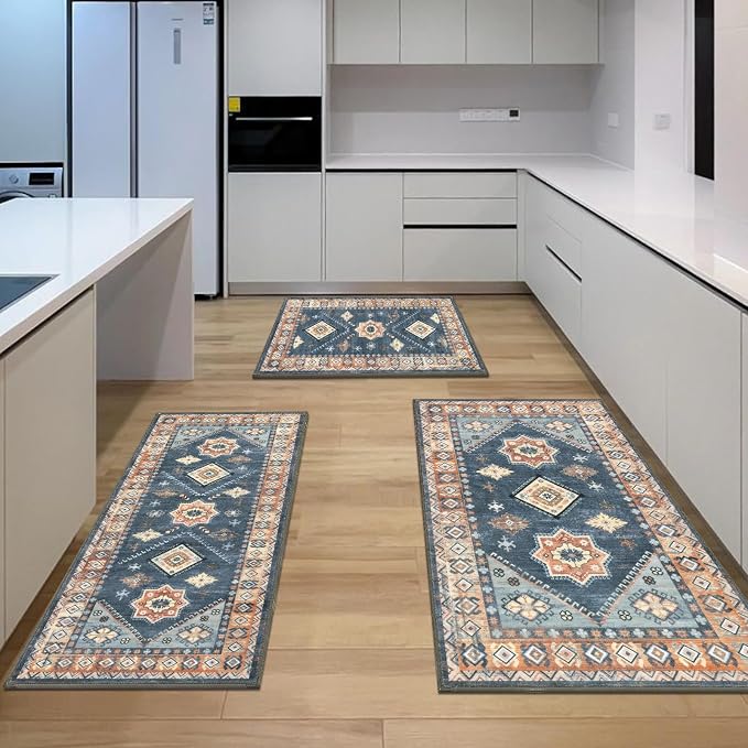 HEBE Boho Kitchen Rug Sets 3 Piece - Image 6