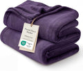 Bedsure GentleSoft Fleece Throw XL Blanket Purple by BEDSURE