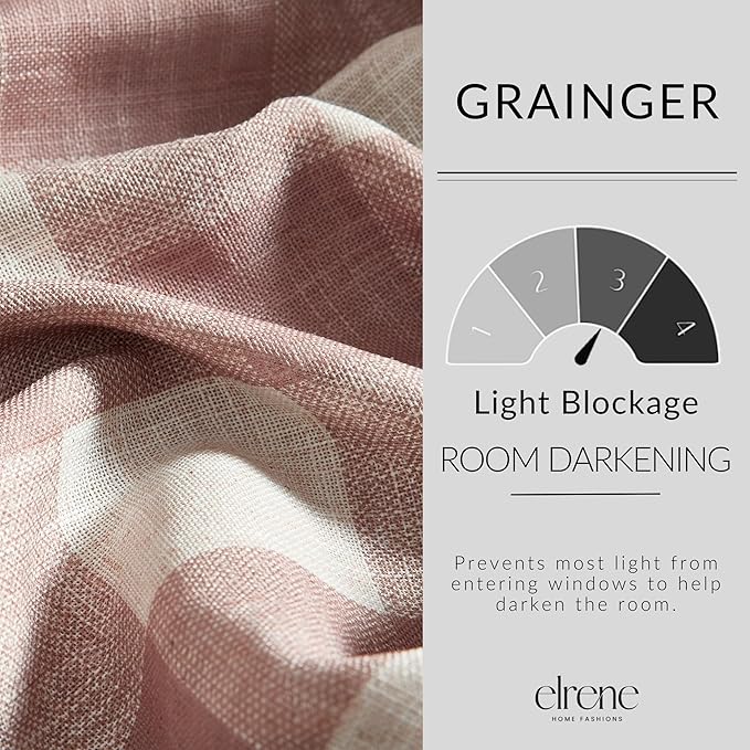 Elrene Home Fashions Farmhouse Living Grainger Buffalo-Check Room Darkening - Image 3