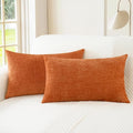 CaliTime Fall Throw Pillow Covers Decorative 12 X 20 Inches Pack of 2 Cozy by CaliTime