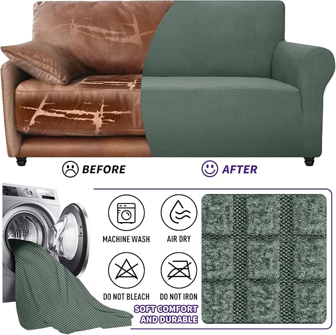 ZNSAYOTX Super Stretch Couch Cover Universal Sofa Covers - Image 7