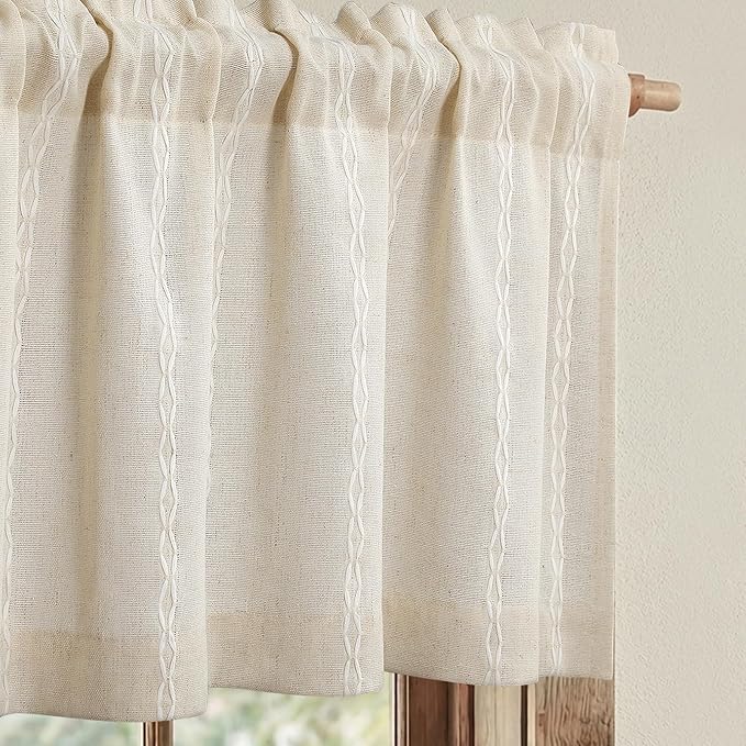 Boho Kitchen Valance for Windows, 52 x 18 Inch, 1 Panel by Unknown