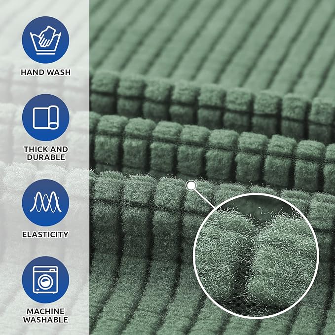 KEKUOU Stretch Single Sofa Slipcover 1 Piece Couch Sofa Cover Furniture - Image 4