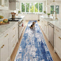 Washable Area Rugs 2'6'' x12 Non-Slip Modern Abstract Soft by RELEANY