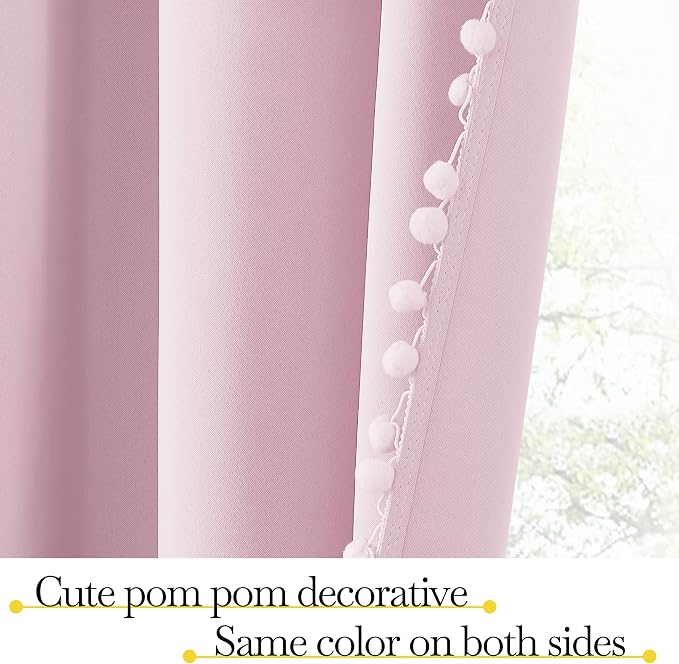 NICETOWN Pom Pom Blackout Curtains - Image 4