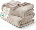 Bedsure GentleSoft Fleece Blankets Twin Size Oxford Tan by Unknown