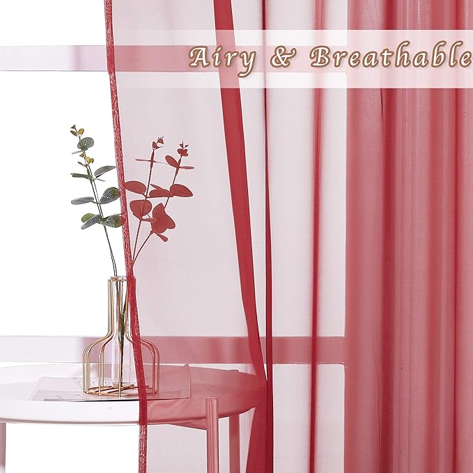 NICETOWN Ring Top Sheer Curtains - Image 3