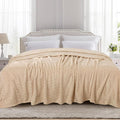 TOONOW Fleece Bed Blanket Queen Size 90x90 inches, Super Soft Fluffy Fuzzy by TOONOW