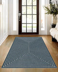 Latte&Fog 3x5 Entryway Rug Indoor, Modern Abstract Washable Area Rug, Boho Non by LatteFog