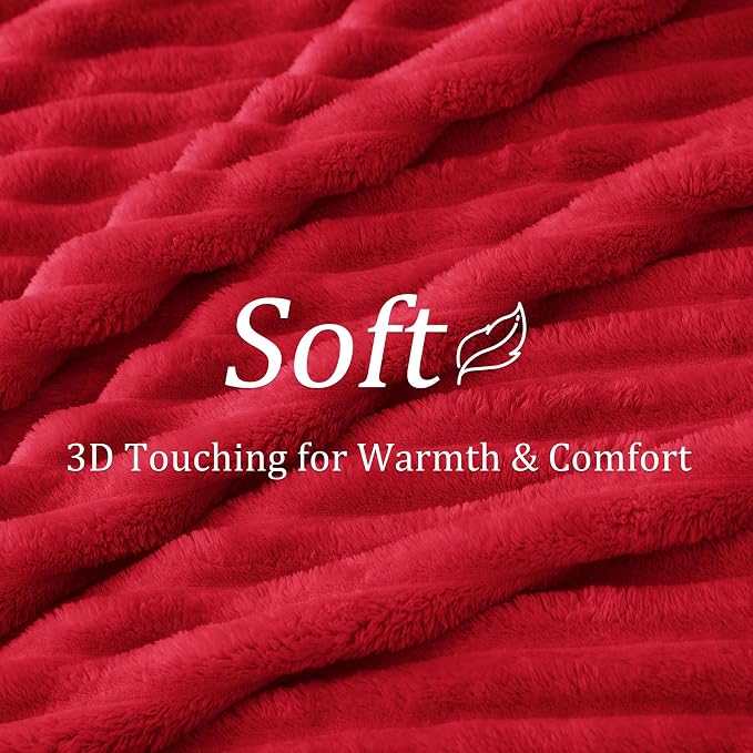 BEDELITE Fleece Throw Blanket for Couch, 300GSM Soft & Warm Fluffy Queen Blanket - Image 4