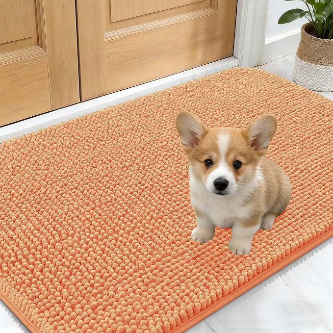 OLANLY Dog Door Mat for Muddy Paws 24x16, Absorbs Moisture and Dirt, Absorbent by OLANLY
