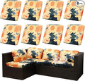 Outdoor Cushion Covers Set, Replacement by SUKAIKEQA