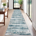 KOZYFLY Modern Abstract Hallway Runner, 2x12 Washable Rug Runner Non-Slip Soft by KOZYFLY