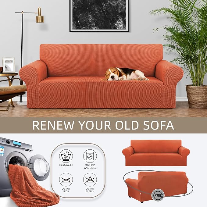 KEKUOU Stretch Sofa Cover Slipcover ，Couch Covers - Image 3