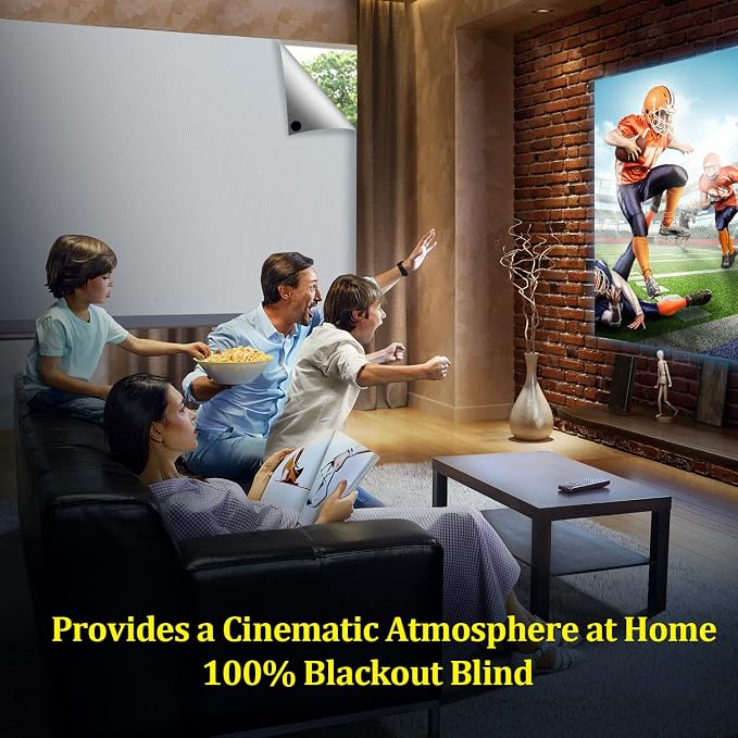 FADOTY Cuttable Blackout Shades Fabric Sheet, Portable 100% Black Out Window - Image 7