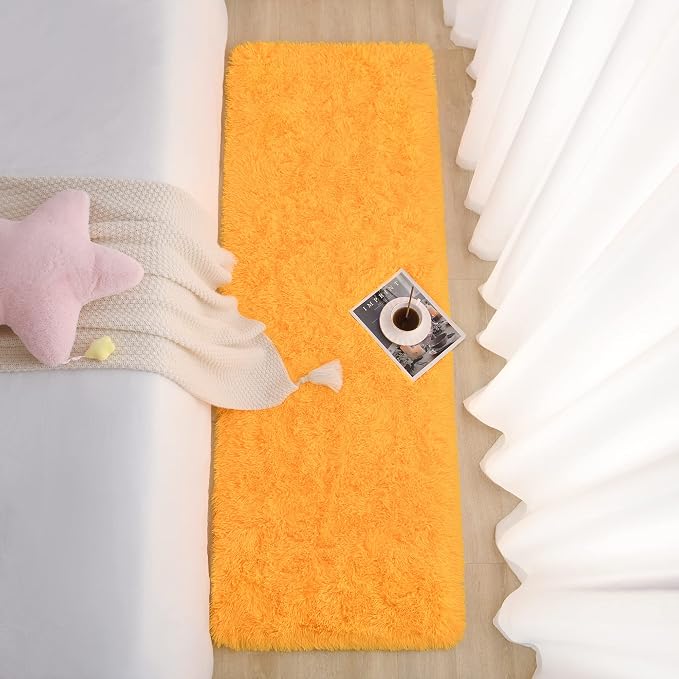 Chicrug Soft Runner Rug for Bedroom Living Room Plush Fluffy Rugs 2x6 Feet - Image 6