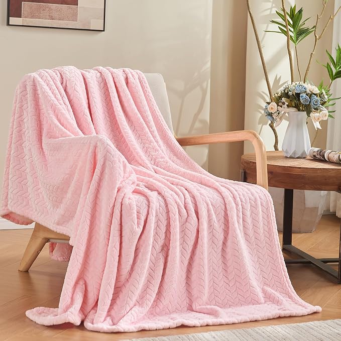 inhand Pink Fleece Queen Blanket - Image 5