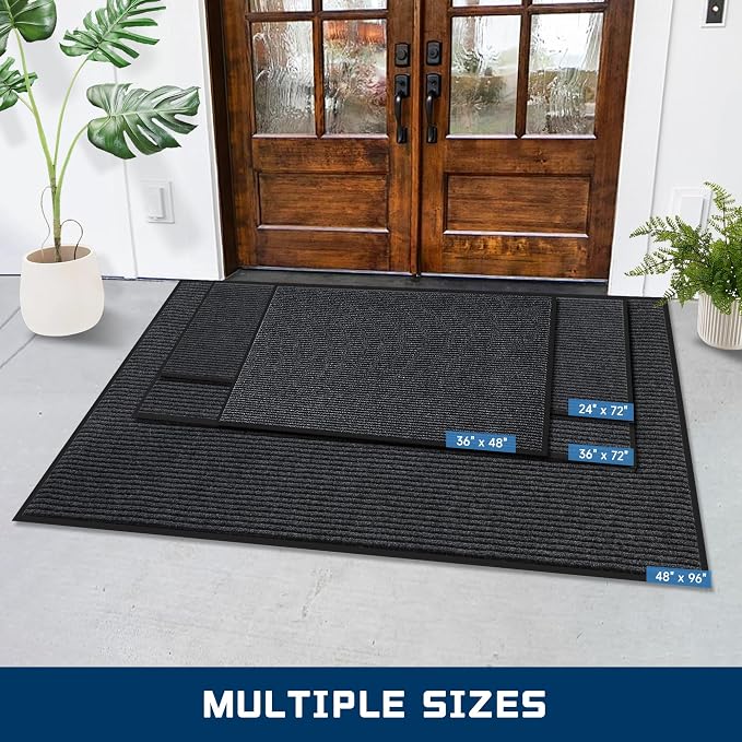 Extra Large Front Door Mat, 5 x 3 Feet Indoor Outdoor Entrance Mat, Heavy Duty - Image 8