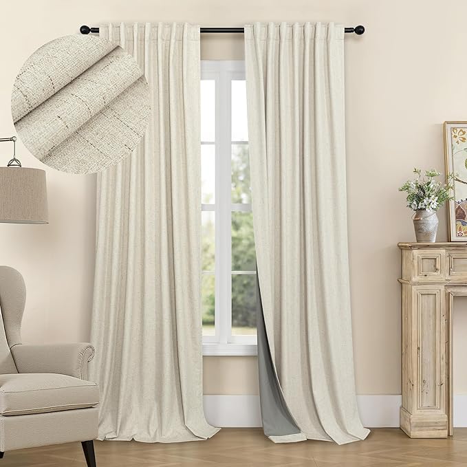 Farmhouse Style 94 Inch Curtains by Pitalk