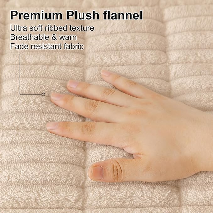 Smiry Couch Cover for Dogs Washable, Non Slip Fuzzy Pet Couch Covers for 3 - Image 4