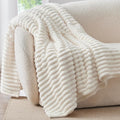 BEDELITE Ribbed Fleece Throw Blanket by BEDELITE