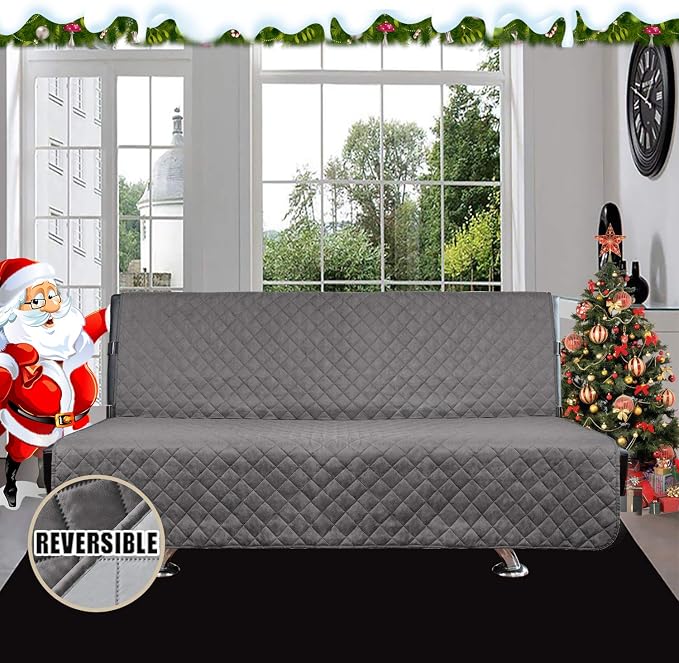 Easy-Going Futon Sofa Slipcover Reversible Sofa Cover Armless Cover Furniture - Image 2