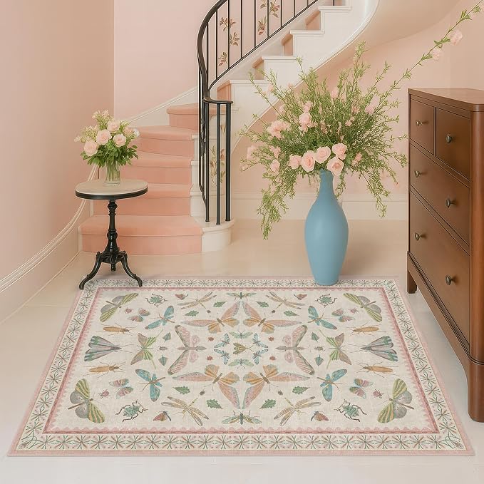 Hazo Haus Neutral Girl Nursery Rug 4x6 - Image 6
