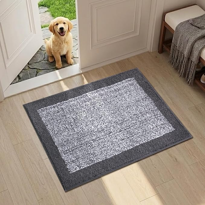 Bathroom Rugs 24x17 Non Slip Washable, Soft Absorbent Quick Dry Mats - Image 2