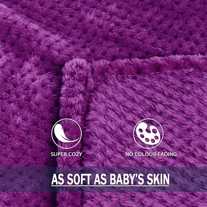 Exclusivo Mezcla Fleece Throw Blanket Extra Large, Super Soft and Warm Blankets - Image 6
