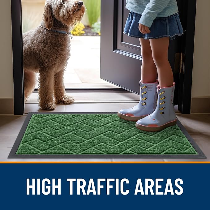 OLANLY Front Door Mat Indoor Outdoor Entrance, Waterproof All-Season, - Image 8