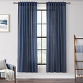 Navy Blue Curtains 72 inch Length by Jolilight