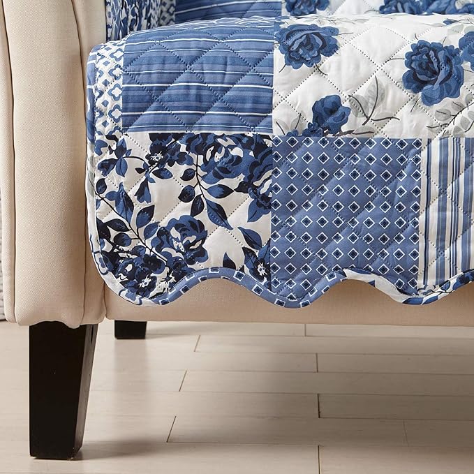 Great Bay Home Reversible Patchwork Chair Cover - Image 4