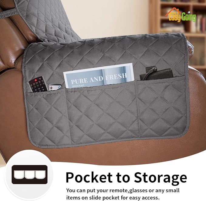 Easy-Going Oversized Recliner Cover Reversible Couch Cover Sofa Cover - Image 3
