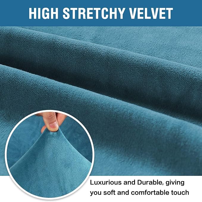 H.VERSAILTEX Stretch Velvet Sofa Covers - Image 3