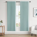 Guken 100% Blackout Linen Curtains 72 Inch Length 2 Panels Set by Guken