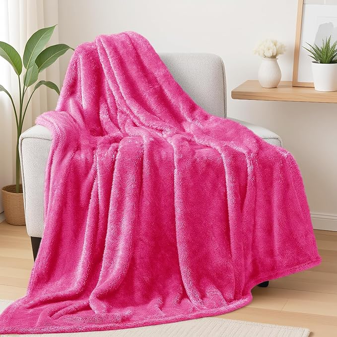 Exclusivo Mezcla Plush Fuzzy Fleece Throw Blanket Extra Large, Super Soft by ExclusivoMezcla