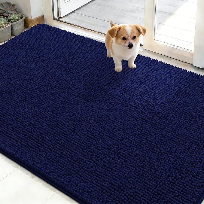 OLANLY Dog Door Mat for Muddy Paws 48x30, Absorbs Moisture and Dirt, Absorbent by OLANLY