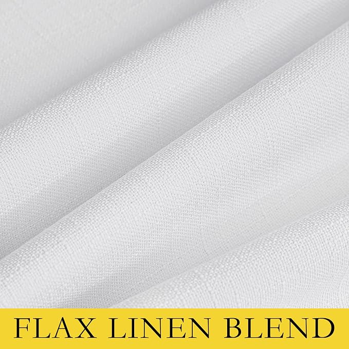 NICETOWN 100% Absolutely Blackout Linen Curtains - Image 8