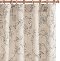 jinchan Floral Curtains Lined Linen Blend Curtain by JINCHAN