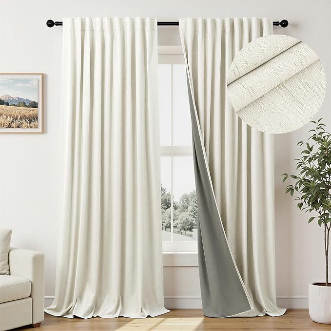 70 Inch Extra Wide Blackout Curtains 102 Inches Long - Image 2